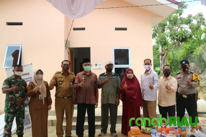 Lazismu Pekanbaru launching bedah rumah mustahik, kini Abdul wahid sekeluarga bisa tinggal nyaman